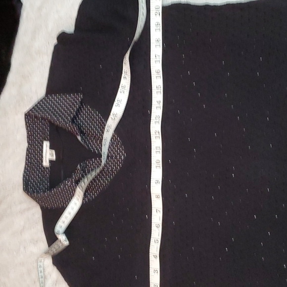 CROFT & BARROW Womens Combo-Black Knit Sweater+Black w/White Dots Top-EUC-Sz M - Picture 13 of 16